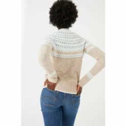 Fat Face FatFace Olivia Fairisle Pattern Brown Jumper -FatFaceshop unnamed file 1786