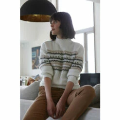 Fat Face FatFace Natural Mabel Fairisle Jumper