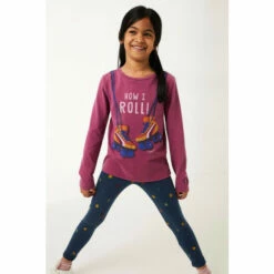 Fat Face FatFace Red How I Roll Graphic T-Shirt