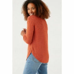 Fat Face FatFace Orange Emmy Jumper -FatFaceshop unnamed file 1802