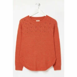 Fat Face FatFace Orange Emmy Jumper -FatFaceshop unnamed file 1805