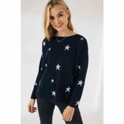Fat Face FatFace Blue Scarlett Star Jumper