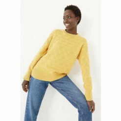 Fat Face FatFace Yellow Mia Jumper