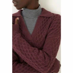 Fat Face FatFace Purple Amelie Longline Jumper -FatFaceshop unnamed file 1824