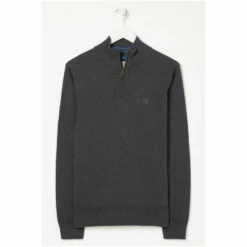 Fat Face FatFace Grey Braunton Half Neck Jumper 6 Fat Face FatFace Grey Braunton Half Neck Jumper -FatFaceshop unnamed file 1831