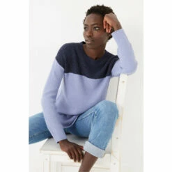Fat Face FatFace Emmy Blue Colourblock Jumper