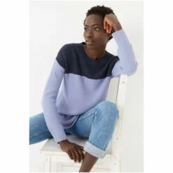 Fat Face FatFace Emmy Blue Colourblock Jumper 5 Fat Face FatFace Emmy Blue Colourblock Jumper -FatFaceshop unnamed file 1845