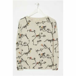 Fat Face FatFace Natural Bird Print Jumper -FatFaceshop unnamed file 1856