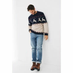 Fat Face FatFace Natural Glencoe Skiier Crew Jumper