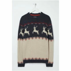 Fat Face FatFace Natural Glencoe Skiier Crew Jumper -FatFaceshop unnamed file 1861
