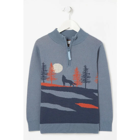 unnamed-file-1873.jpg Fat Face FatFace Blue Wolf Scene Knitted Half Neck Jumper -FatFaceshop unnamed file 1873
