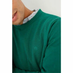 Fat Face FatFace Green Braunton Crew Neck Jumper -FatFaceshop unnamed file 1882