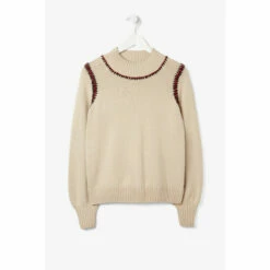 Fat Face FatFace Natural Claire Crafted Jumper -FatFaceshop unnamed file 1899