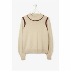 Fat Face FatFace Natural Claire Crafted Jumper -FatFaceshop unnamed file 1900