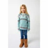 Fat Face FatFace Green Reindeer Fairisle Jumper