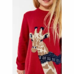 Fat Face FatFace Red Gigi Intarsia Jumper -FatFaceshop unnamed file 1964