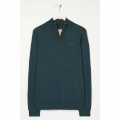 Fat Face FatFace Green Braunton Half Neck Jumper