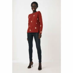 Fat Face FatFace Red Scarlett Star Jumper