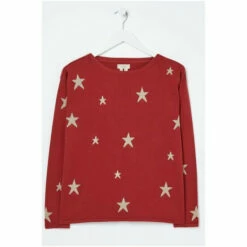 Fat Face FatFace Red Scarlett Star Jumper -FatFaceshop unnamed file 2029