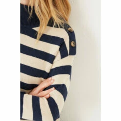 Fat Face FatFace Natural Melanie Stripe Longline Jumper -FatFaceshop unnamed file 2036