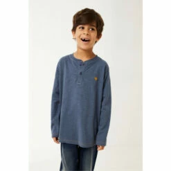 Fat Face FatFace Blue Henley T-Shirts 3 Pack -FatFaceshop unnamed file 204