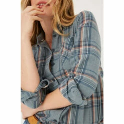 Fat Face FatFace Green Olivia Check Shirt 3 Fat Face FatFace Green Olivia Check Shirt -FatFaceshop unnamed file 2066