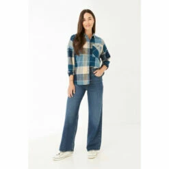 Fat Face FatFace Blue Frome Relaxed Check Shirt -FatFaceshop unnamed file 2073
