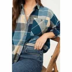 Fat Face FatFace Blue Frome Relaxed Check Shirt -FatFaceshop unnamed file 2075