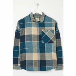 Fat Face FatFace Blue Frome Relaxed Check Shirt -FatFaceshop unnamed file 2076