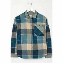 Fat Face FatFace Blue Frome Relaxed Check Shirt -FatFaceshop unnamed file 2077