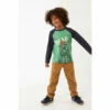 Fat Face FatFace Green Almost Bearable Long Sleeve Raglan T-Shirt -FatFaceshop unnamed file 208