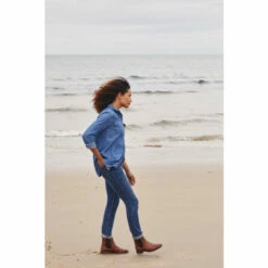 Fat Face FatFace Blue Durham Denim Shirt -FatFaceshop unnamed file 2082