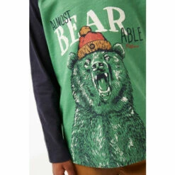 Fat Face FatFace Green Almost Bearable Long Sleeve Raglan T-Shirt -FatFaceshop unnamed file 210