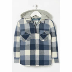 Fat Face FatFace Blue Riley Buffalo Check Shacket -FatFaceshop unnamed file 2133