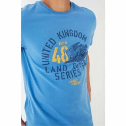Fat Face FatFace Blue Land Rover 48 Graphic T-Shirt -FatFaceshop unnamed file 215