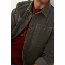 Fat Face Grey Cord 2 Pocket Shirt -FatFaceshop unnamed file 2150
