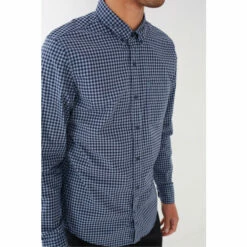 Fat Face FatFace Blue Slim Hove Gingham Shirt 4 Fat Face FatFace Blue Slim Hove Gingham Shirt -FatFaceshop unnamed file 2155