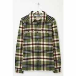 Fat Face FatFace Green Milton Overshirt -FatFaceshop unnamed file 2166
