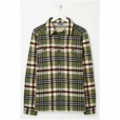 Fat Face FatFace Green Milton Overshirt -FatFaceshop unnamed file 2167