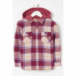 Fat Face FatFace Pink Riley Check Shacket -FatFaceshop unnamed file 2189