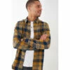 Fat Face FatFace Yellow Grid Check Shirt -FatFaceshop unnamed file 2196