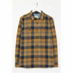 Fat Face FatFace Yellow Grid Check Shirt -FatFaceshop unnamed file 2200