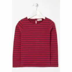 Fat Face Red Breton Stripe T-Shirt -FatFaceshop unnamed file 221