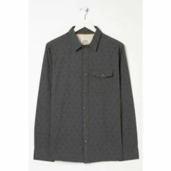 Fat Face FatFace Grey Geo Print Shirt -FatFaceshop unnamed file 2225
