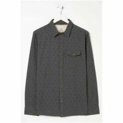 Fat Face FatFace Grey Geo Print Shirt -FatFaceshop unnamed file 2226
