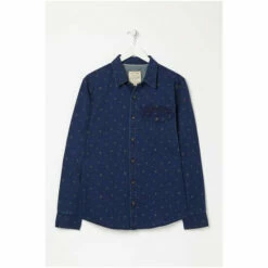 Fat Face FatFace Blue Cluster Print Shirt -FatFaceshop unnamed file 2236