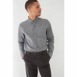 Fat Face FatFace Grey Slim Check Shirt