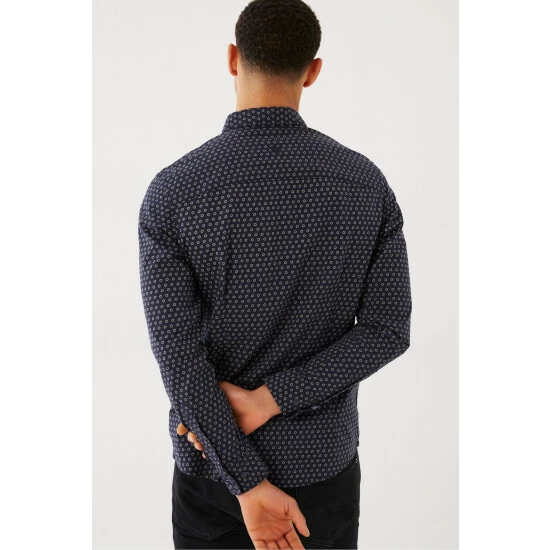 unnamed-file-2262.jpg Fat Face FatFace Blue Slim Hove Dot Print Shirt -FatFaceshop unnamed file 2262