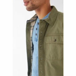 Fat Face FatFace Green Walcot Overshirt -FatFaceshop unnamed file 2274