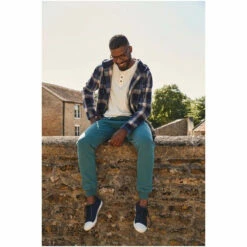 Fat Face FatFace Blue Hooded Check Shirt -FatFaceshop unnamed file 2291